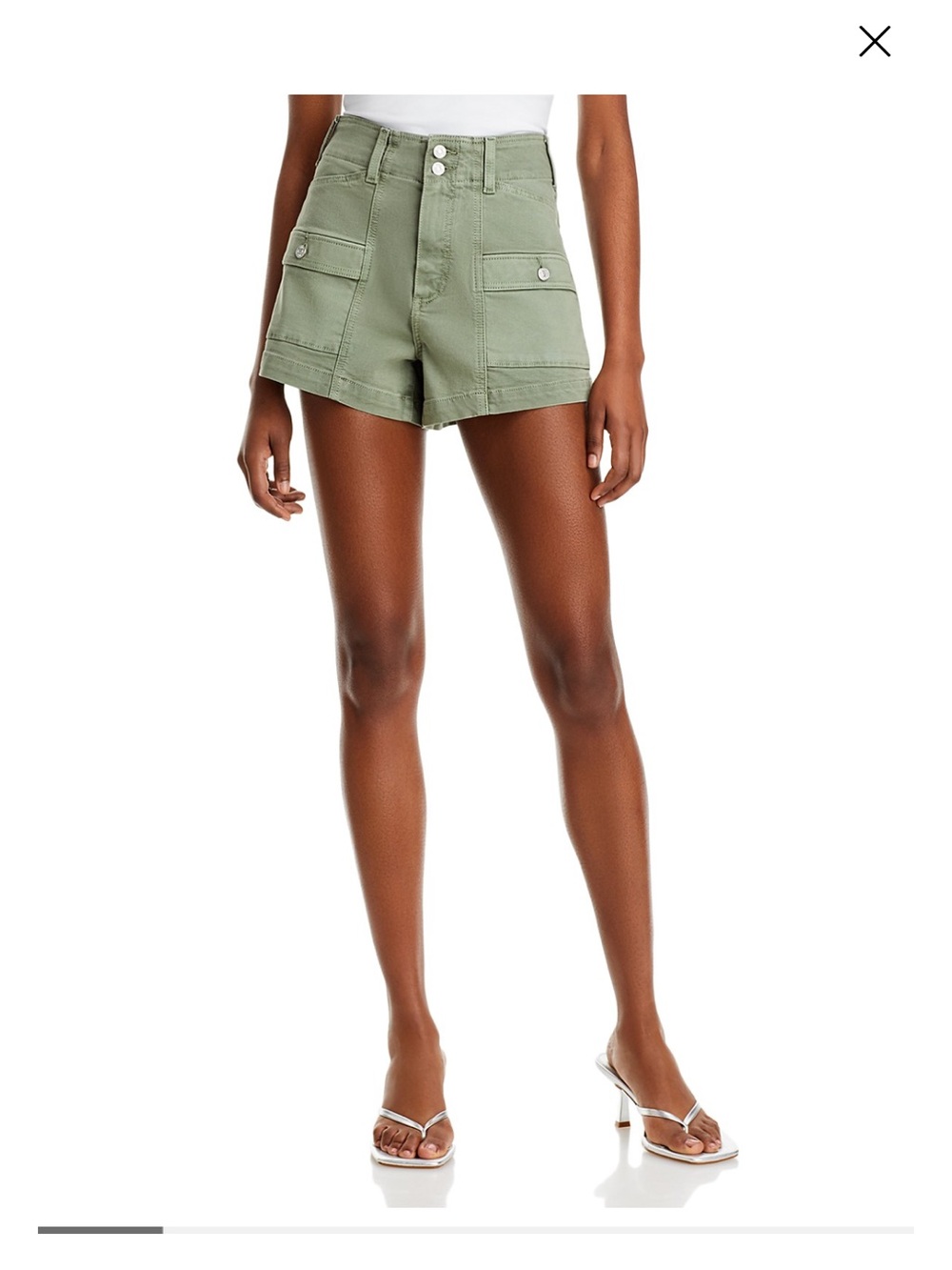 PAIGE Olive Utility Cargo Shorts